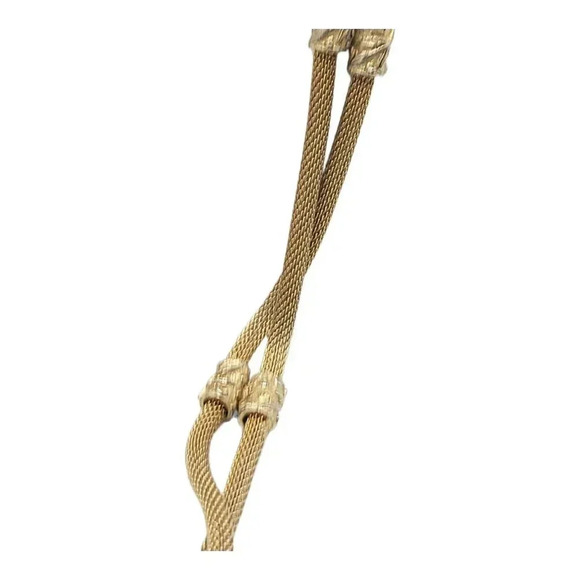 Vendome 61" Extra Long Ornate Gold Tone Metal Flapper Inspired Necklace - Picture 3 of 6